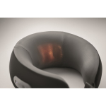 Coussin cervical de massage rechargeable en mousse à mémoire de forme couleur noir septième vue photographique