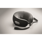 Coussin cervical de massage rechargeable en mousse à mémoire de forme couleur noir vue photographique