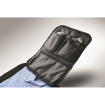 Sac à dos de voyage en nylon déperlant avec plusieurs poches 20 L couleur noir septième vue photographique