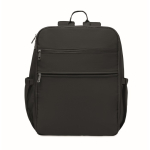 Sac à dos de voyage en nylon déperlant avec plusieurs poches 20 L couleur noir huitième vue