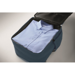 Sac à dos de voyage en nylon déperlant avec plusieurs poches 20 L couleur bleu sixième vue photographique