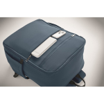 Sac à dos de voyage en nylon déperlant avec plusieurs poches 20 L couleur bleu vue thématique photographique