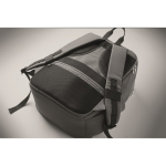 Sac à dos de voyage en nylon déperlant avec plusieurs poches 20 L couleur gris foncé cinquième vue photographique