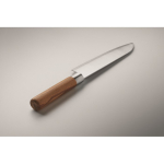 Couteau de chef en acier inoxydable et bois de hêtre avec protection couleur argenté quatrième vue photographique