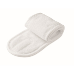 Bandeau ajustable pour les cheveux, destiné aux soins du visage couleur blanc troisième vue