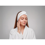 Bandeau ajustable pour les cheveux, destiné aux soins du visage couleur blanc vue principale