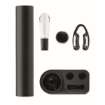 Set à vin en plastique avec tire-bouchon électrique et accessoires couleur noir huitième vue