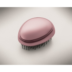 Brosse à cheveux en plastique et aluminium avec fonction démêlante couleur rose troisième vue photographique