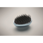 Brosse à cheveux en plastique et aluminium avec fonction démêlante couleur bleu ciel quatrième vue photographique