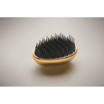 Brosse à cheveux en plastique et aluminium avec fonction démêlante couleur doré quatrième vue photographique