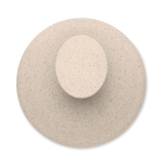 Brosse massante en plastique pour masser et exfolier le cuir chevelu couleur beige