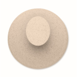 Brosse massante en plastique pour masser et exfolier le cuir chevelu couleur beige cinquième vue