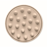 Brosse massante en plastique pour masser et exfolier le cuir chevelu couleur beige sixième vue