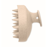 Brosse massante en plastique pour masser et exfolier le cuir chevelu couleur beige septième vue