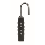 Cadenas TSA en fer et corps en plastique avec combinaison à 4 chiffres couleur noir septième vue