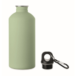 Gourde en inox recyclé anti-fuites, finition caoutchoutée 500 ml couleur vert menthe deuxième vue