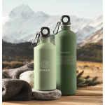 Gourde en inox recyclé anti-fuites, finition caoutchoutée 500 ml couleur vert menthe vue d'ambiance principale