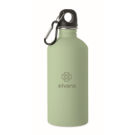 Gourde en inox recyclé anti-fuites, finition caoutchoutée 500 ml couleur vert menthe vue principale