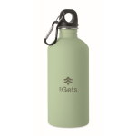 Gourde en inox recyclé anti-fuites, finition caoutchoutée 500 ml couleur vert menthe deuxième vue principale