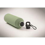 Gourde en inox recyclé avec finition caoutchoutée et mousqueton 750 ml couleur vert menthe quatrième vue photographique