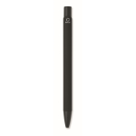 Coffret avec stylo en aluminium recyclé et porte-clés en similicuir couleur noir huitième vue