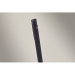 Coffret avec stylo en aluminium recyclé et porte-clés en similicuir couleur bleu sixième vue photographique