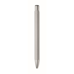 Coffret avec stylo en aluminium recyclé et porte-clés en similicuir couleur argenté huitième vue