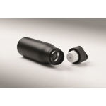 Gourde isotherme en inox recyclé avec anse et ouverture facile 500 ml couleur noir quatrième vue photographique