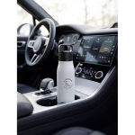 Gourde isotherme en inox recyclé avec anse et ouverture facile 500 ml couleur blanc vue d'ambiance principale
