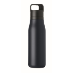 Gourde isotherme en inox recyclé avec anse et ouverture facile 500 ml couleur bleu marine cinquième vue