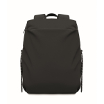 Sac à dos en nylon déperlant compatible avec ordinateur portable 16” couleur noir septième vue