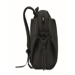 Sac à dos en nylon déperlant compatible avec ordinateur portable 16” couleur noir huitième vue