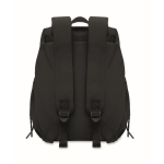 Sac à dos en nylon déperlant compatible avec ordinateur portable 16” couleur noir neuvième vue