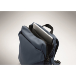 Sac à dos en nylon déperlant compatible avec ordinateur portable 16” couleur noir mat troisième vue photographique