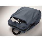 Sac à dos en nylon déperlant compatible avec ordinateur portable 16” couleur noir mat cinquième vue photographique