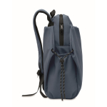 Sac à dos en nylon déperlant compatible avec ordinateur portable 16” couleur noir mat huitième vue