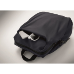 Sac à dos en nylon déperlant compatible avec ordinateur portable 16” couleur bleu marine cinquième vue photographique