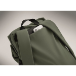 Sac à dos en nylon déperlant compatible avec ordinateur portable 16” couleur vert foncé sixième vue photographique