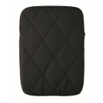 Housse pour ordinateur en nylon matelassé avec poche avant 15'' couleur noir
