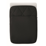 Housse pour ordinateur en nylon matelassé avec poche avant 15'' couleur noir