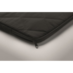 Housse pour ordinateur en nylon matelassé avec poche avant 15'' couleur noir sixième vue photographique