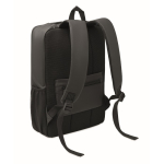 Sac à dos pour ordinateur en RPET 600D avec face avant rigide 15'' couleur noir