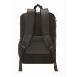 Sac à dos pour ordinateur en RPET 600D avec face avant rigide 15'' couleur noir quatrième vue
