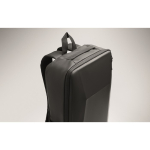 Sac à dos pour ordinateur en RPET 600D avec face avant rigide 15'' couleur noir deuxième vue photographique