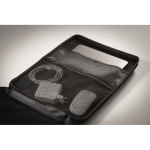 Sac à dos pour ordinateur en RPET 600D avec face avant rigide 15'' couleur noir vue photographique