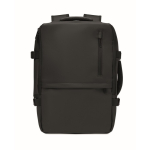 Sac à dos extensible en RPET 600D avec sangle trolley 20 L couleur noir troisième vue