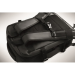 Sac à dos extensible en RPET 600D avec sangle trolley 20 L couleur noir vue photographique