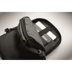 Sac à dos extensible en RPET 600D avec sangle trolley 20 L couleur noir vue photographique