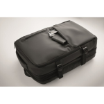Sac à dos extensible en RPET 600D avec sangle trolley 20 L couleur noir vue photographique