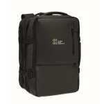 Sac à dos extensible en RPET 600D avec sangle trolley 20 L couleur noir vue principale